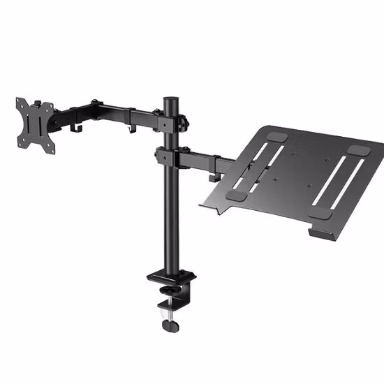Soporte de escritorio para monitor independiente extensible con pantalla dual de movimiento completo V Mounts