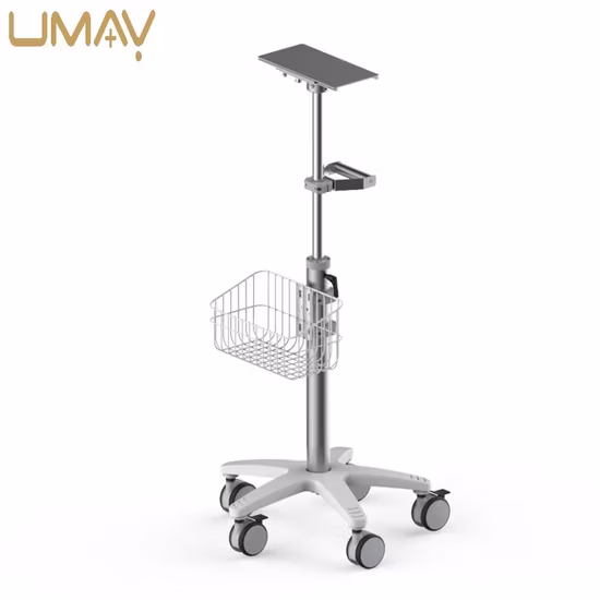 Proveedor de equipos hospitalarios de China Monitor de paciente Carro/ Soporte de carro Acero inoxidable