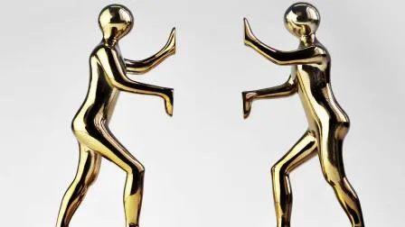 Sujetalibros de mesa de escritorio de poliresina para manualidades de arte moderno