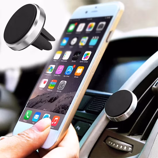 Soporte para teléfono celular Soporte para montaje en rejilla de ventilación Soporte para teléfono para automóvil